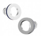Double Side Circle Cufflinks Copper Material Cuff Links Wholesale