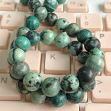 Green Howlite Turquoise Beads 6/8/10mm 15Inches