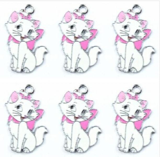 20pcs Mary cats Metal Charms for DIY Jewelry Making