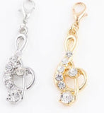 20PCS Music Note Pendant Charms for Floating Locket (Gold/Silver)