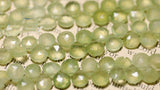 5pc Heart Faceted Loose Beads - Chalcedony Amethyst Sunstone Iolite