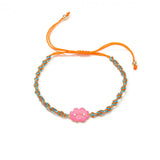 HECHENG Cloud Rope Bracelet, Adjustable Rainbow Bracelet