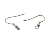 100PCS 925Sterli Silver Hook Earrings Ear Wires DIY Jewelry Findings