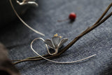 S925 Silver Flower Earrings Women's Jewelry Accessories