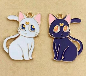 20pcs Japanese Enamel Metal DIY Charms Pendants for Jewelry Making
