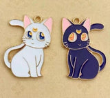 20pcs Japanese Enamel Metal DIY Charms Pendants for Jewelry Making