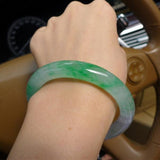 Burmese Jadeite Light Green Bracelet 54-64mm Princess Jewelry