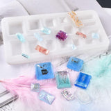DIY Two Pendants Silicone UV Resin Jewelry Tools Dried Flower Molds