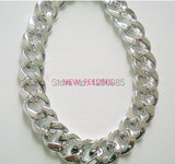 100pcs Silver Chunky Chain CCB Link Accessory 30x20mm