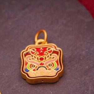 European Vintage Fortune Animal 24KT Pendant Charm