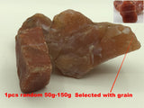 500G Red Agate Stone South Africa Carving Material