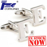 E Letter Alphabet Cufflink Cuff Link 2 Pairs