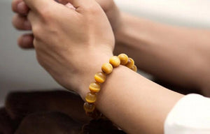 Yellow Tiger Eye Bracelets Buddha Bangles Rope Chain Natural Stone Bracelets