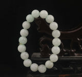 Natural Jade Beads Bangle Elastic Bracelet Handmade