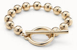 High-Quality 925 Silver 14K Pendant Beads Bracelet Jewelry