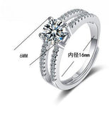 925 Sterling Silver CZ Rings for Women Wedding Jewelry YGR160