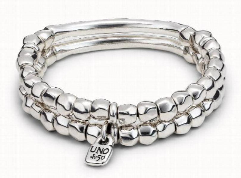 Fashionable 925 Silver Double Layer Bracelet - Holiday Jewelry