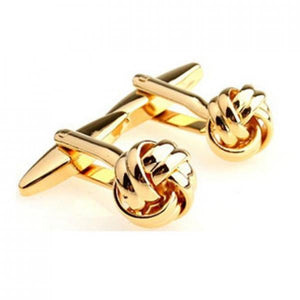 Metal Knot Cufflink Cuff Link 2 Pairs Set