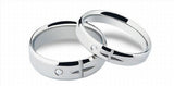 Creative Cross Couple Rings Stainless Steel