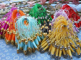 120pcs Mixed Colors Cell Phone Strap Lanyard Keychain Zipper Pull