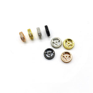 10mm CZ Spacer Beads for Necklaces Bracelet Making