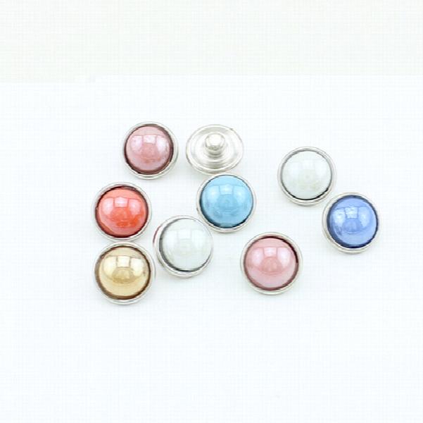 Mix Pearl Snap Buttons 12mm Ginger Pendant DIY Jewelry
