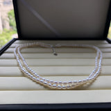 Freshwater Pearl Rice Beads 5-6mm Necklace