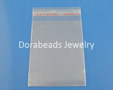 200 Clear Self Adhesive Seal Plastic Bags 7x10cm