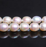 9mm Freshwater Pearl Loose Beads Rice Shape DIY Jewelry Making