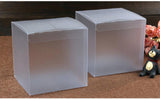 50pcs 9*9*9cm Frosted PVC Box Clear Gift Boxes for Jewellery/Candy/Food
