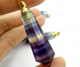 Fluorite Quartz Crystal Opal Pendant DIY Necklace Accessory