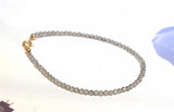 Garnet/Labradorite/Spinel/Quartz/Lapis 2mm Bracelet 7.5"