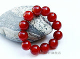 Red Agate Beads Elastic Bracelet Jewelry Gift