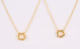 925 Silver Rainbow Crystal Garland Pendant Necklace