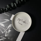 Personalized Ring Dish Holder for Engaged Couple Bride