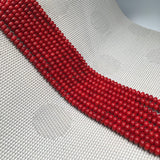 Natural Coral Bead Abacus Shape Hole Beads for Jewelry Making