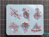 Wave Gem Epoxy Resin Mold Fruit Silicone Mold DIY Hairpin Earrings Wave Mould