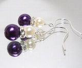 Freshwater Pearl Earrings on Silver Plated Earwires