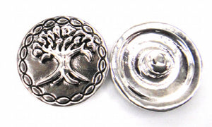 Alloy Xmas Tree Charm for DIY Button Metal Charms