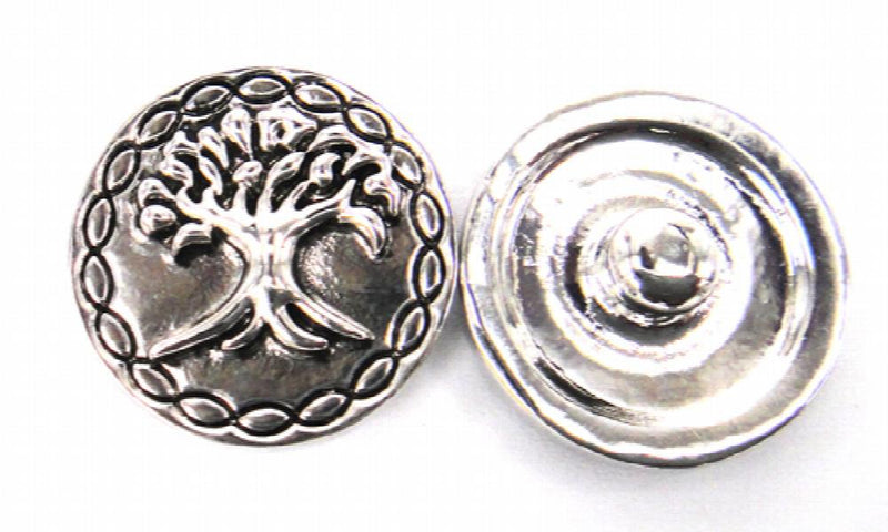 Alloy Xmas Tree Charm for DIY Button Metal Charms