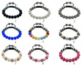 DGTE5 Micro Pave CZ Disco Ball Beads Bracelet - Fashion Gift Jewelry Crystal