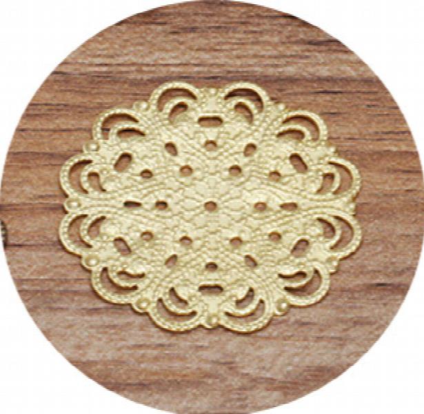 50 PCS 30mm Metal Brass Filigree Flowers DIY Jewelry Making Accessories