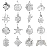 10pcs Snap Pendant Necklace for 18mm Snap Button DIY Jewelry