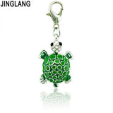 Animal Lobster Clasp Charms Enamel Tortoise Pendants for DIY Jewelry Making