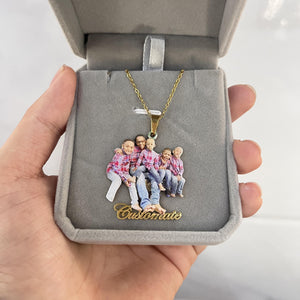 Custom Photo Necklace for Kids - Personalized Memory Jewelry