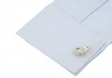 iGame Sousaphone Cuff Links Brass Silver