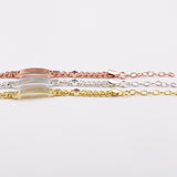 Child ID Bracelet with Birthstone, Little Girl Gift