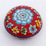 Cloisonne Jewelry Box 4 Inch Powder Box Beijing Crafts