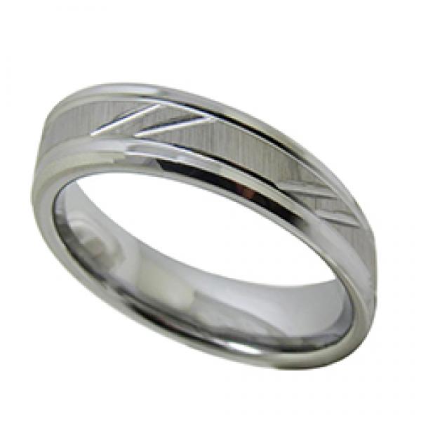 Silver Tungsten Carbide Women's Wedding Rings