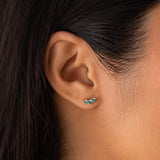Bella Birthstone Studs - Minimalist Crystal Jewelry for Women